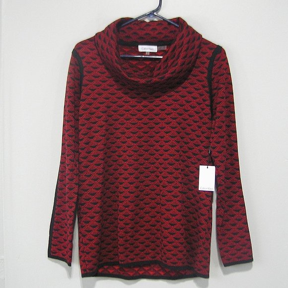 CALVIN KLEIN RED SWEATER MEDIUM - Picture 1 of 10